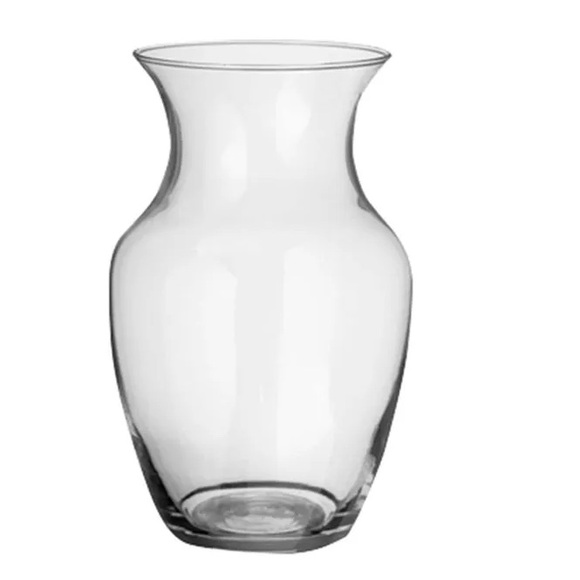 Stunning Large Clear Glass Rose Vase - Picture 5 of 5